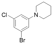 1-Bromo-3-chloro-5-piperidinobenzene